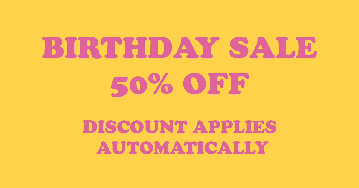 Birthday Sale